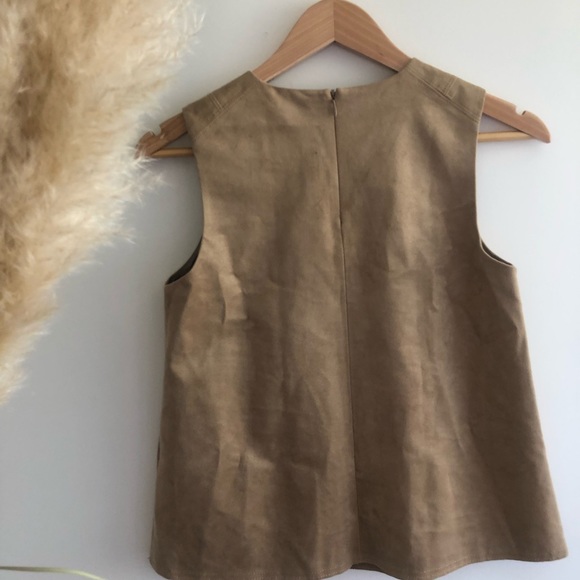 Aritzia Babaton Suede Top - Picture 2 of 6